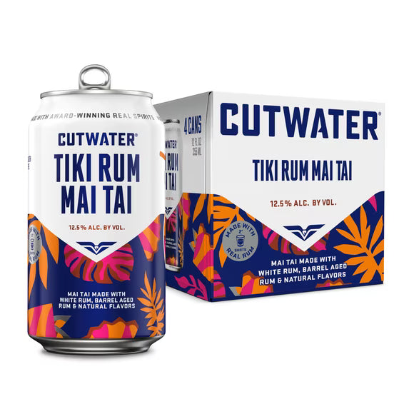 Cutwater Tiki Rum Mai Tai 4-Pack 12oz Cans