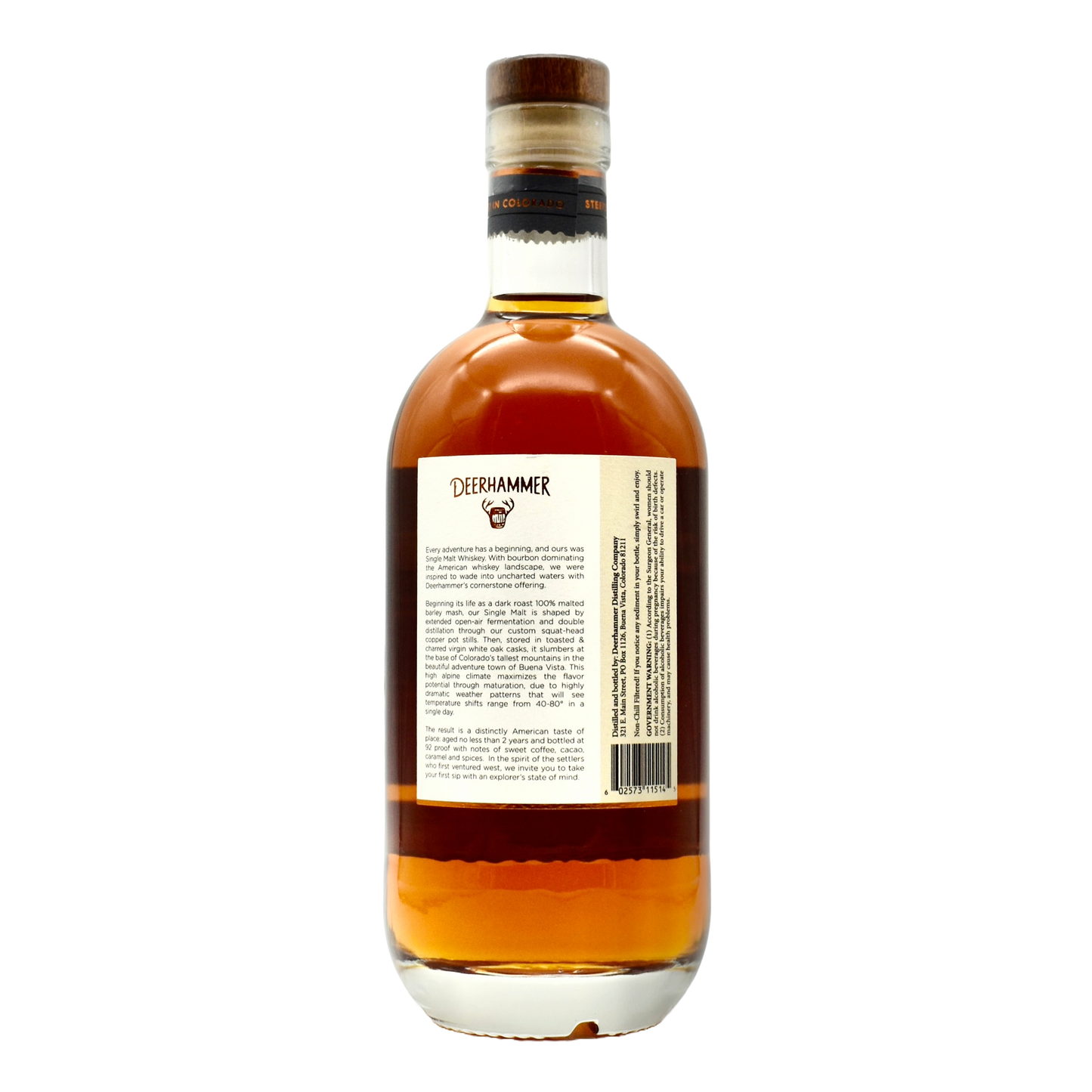 Deerhammer American Single Malt Whiskey 750ml