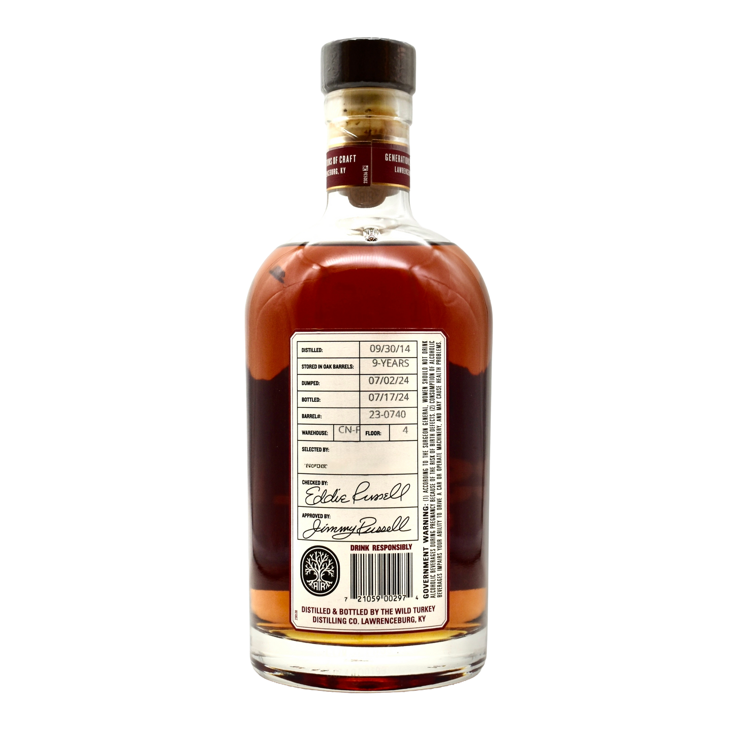 Russell's Reserve Single Barrel Bourbon 750ml [Barrel Select: #CN-F]