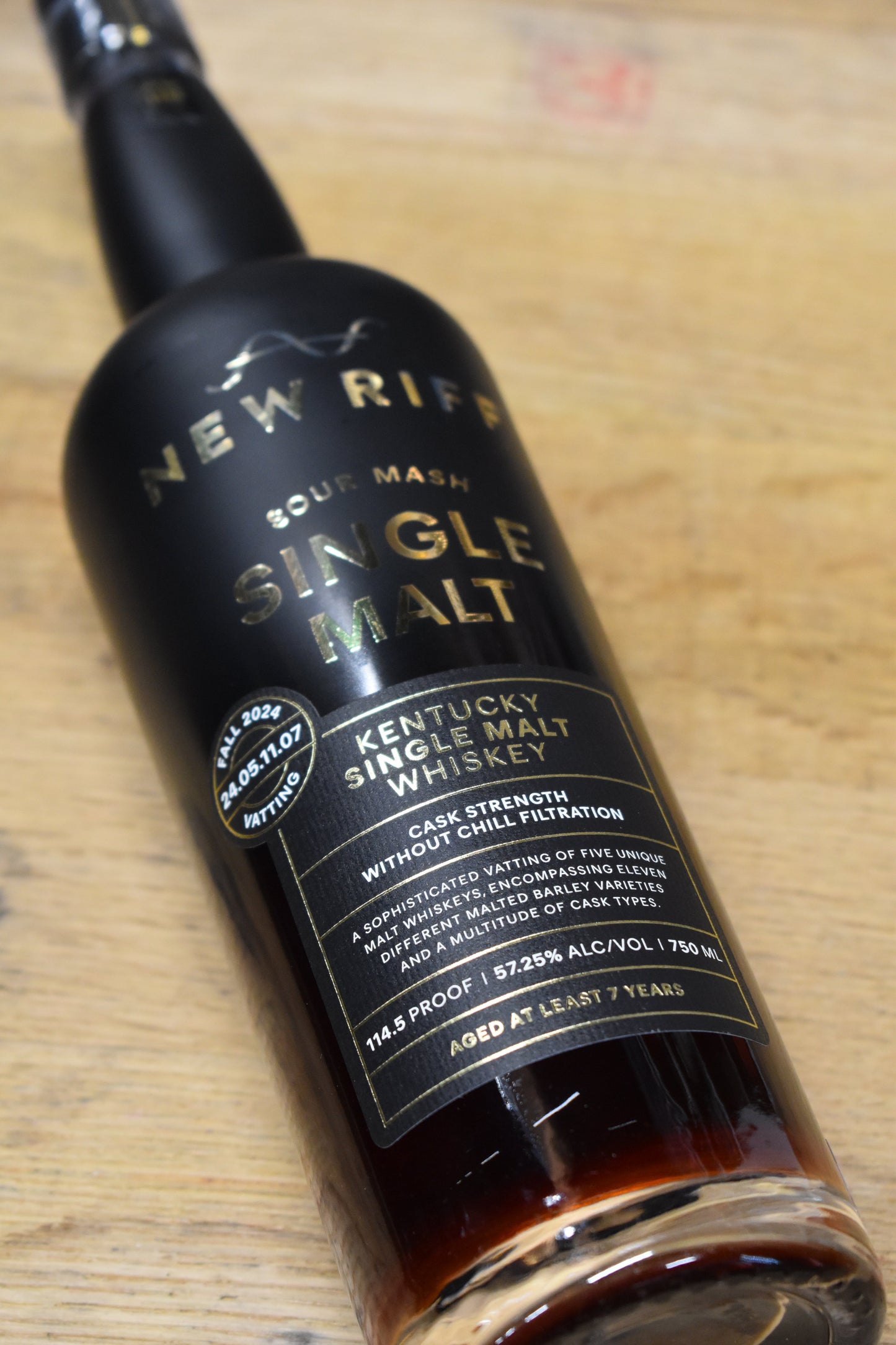 New Riff Sour Mash Single Malt Whiskey 750ml