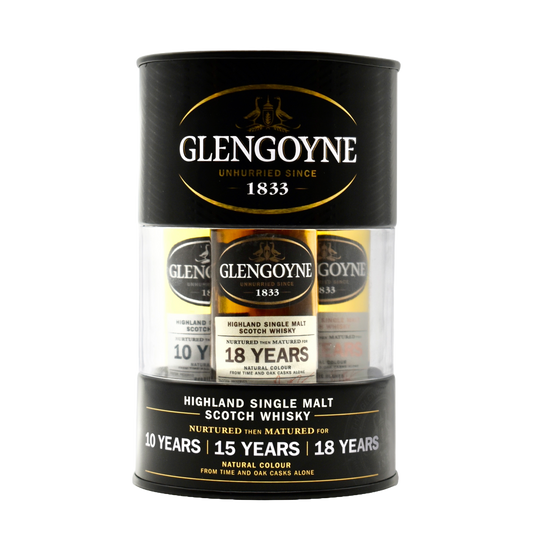 Glengoyne Single Malt Scotch Whiskey 10yr, 15yr, 18yr (3 x 50ml)