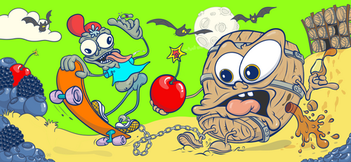 River Roots Single Barrel Kentucky Bourbon 750ml: Original Artwork "Flavor Bomb 2" - Selected by Unwind