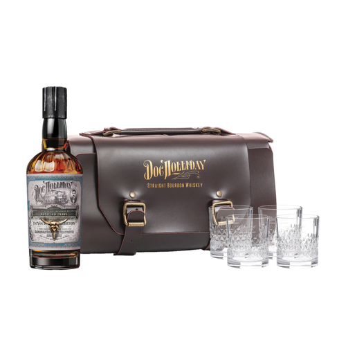Doc Holliday 13 Year Bourbon 700ml Doctor's Bag with Glasses