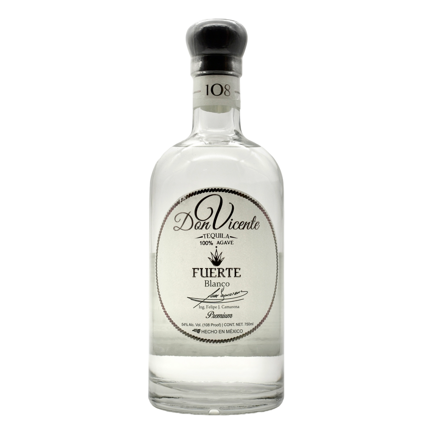 Don Vicente Tequila Fuerte Blanco 750ml