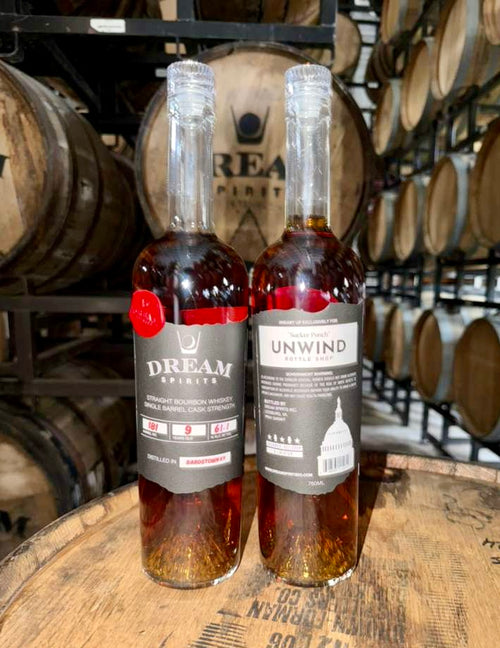 Dream Spirits Kentucky Bourbon Cask Strength 9 Year Single Barrel "Sucker Punch" 750ml  - Selected by Unwind