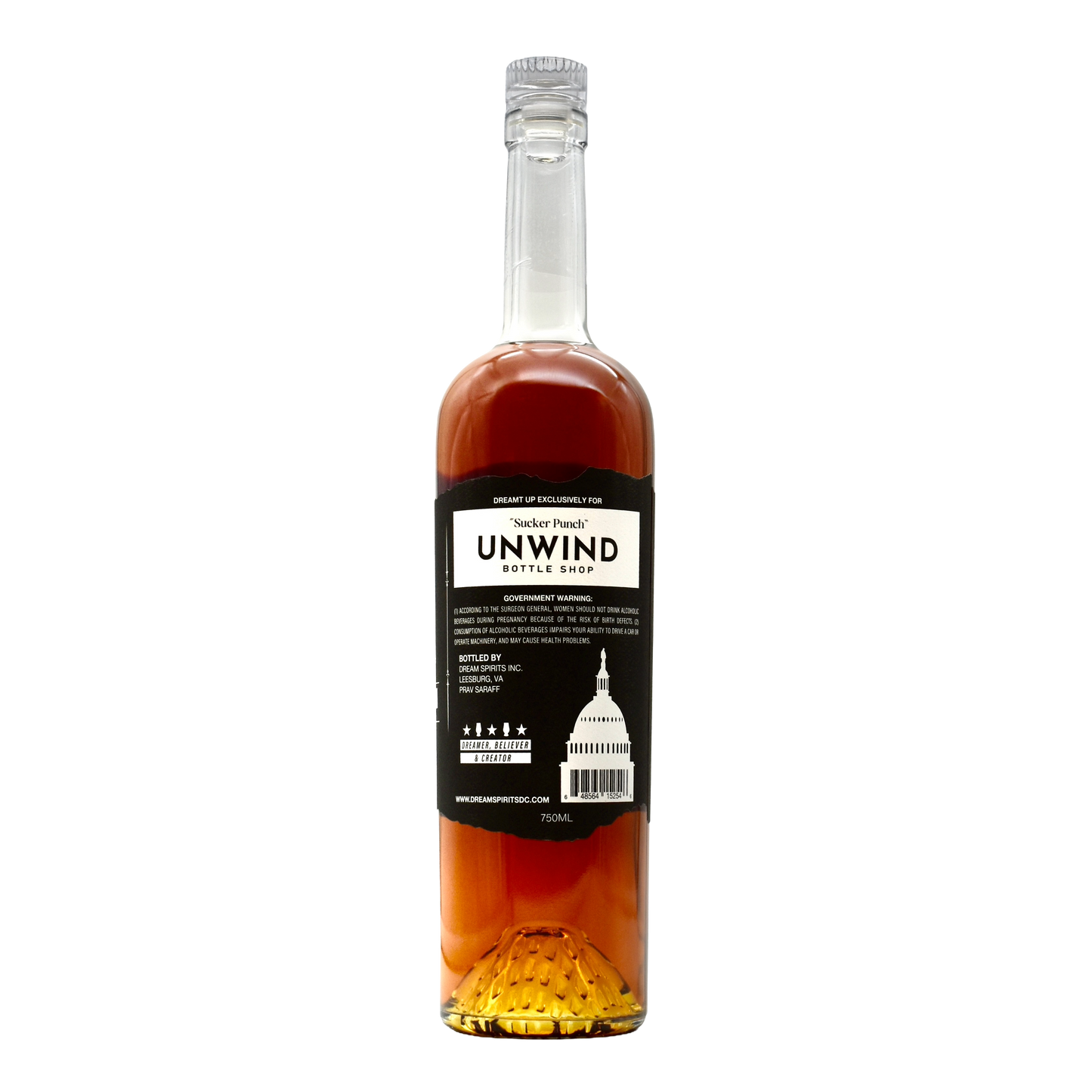 Dream Spirits Kentucky Bourbon Cask Strength 9 Year Single Barrel "Sucker Punch" 750ml  - Selected by Unwind