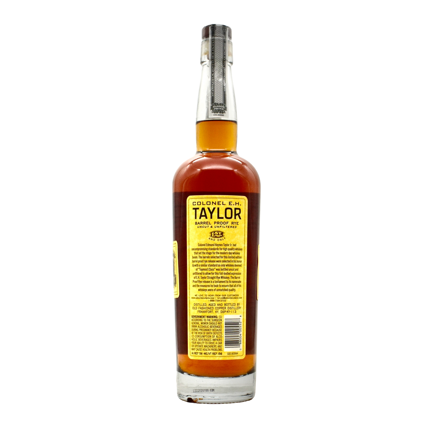 EH Taylor Barrel Proof Rye Whiskey 750ml | VIP Access