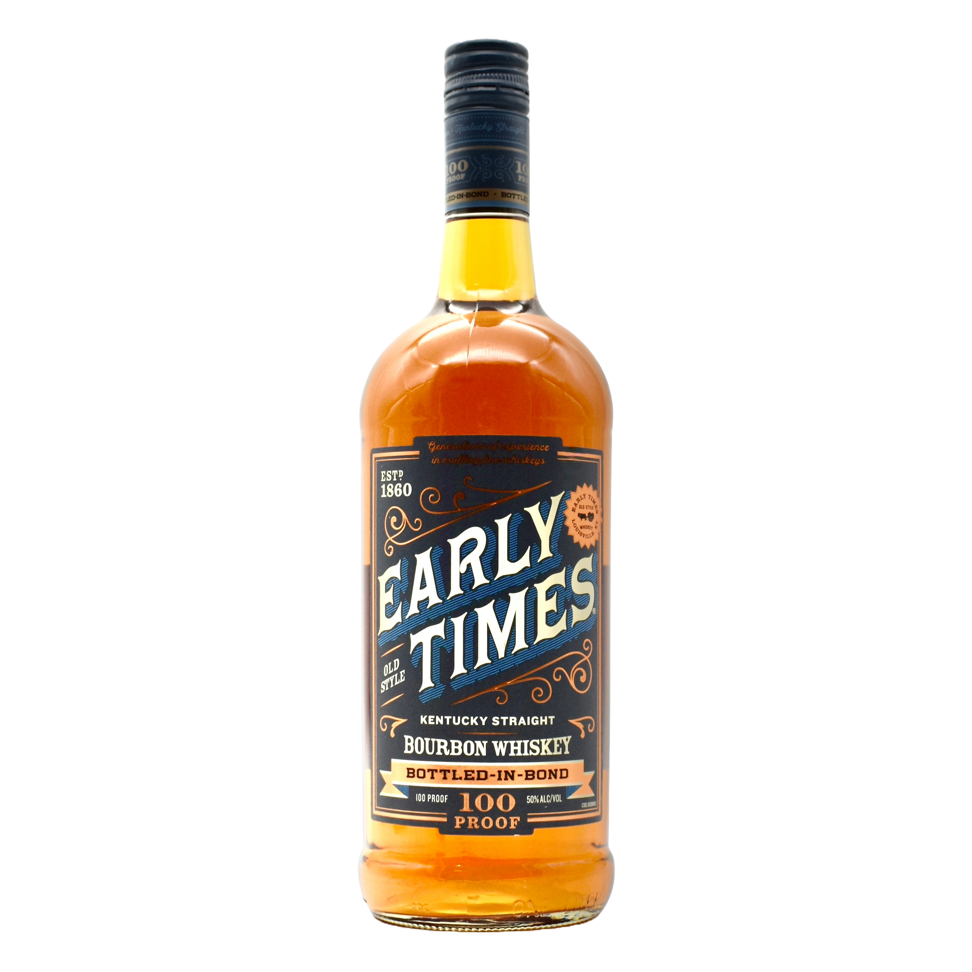 Early Times Bottled In Bond Whiskey 1L | Kentucky Bourbon 100