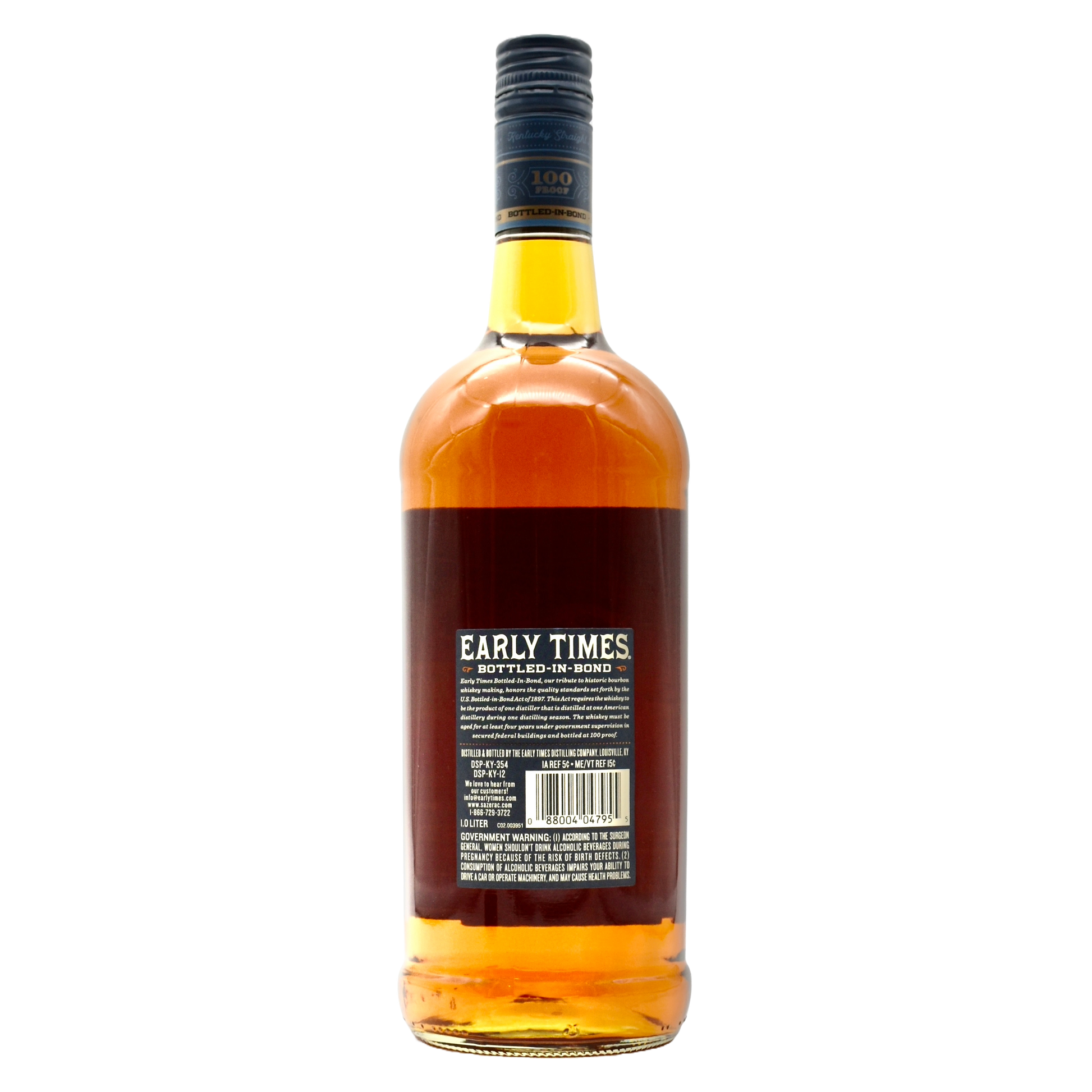 Early Times Bottled In Bond Whiskey 1L | Kentucky Bourbon 100