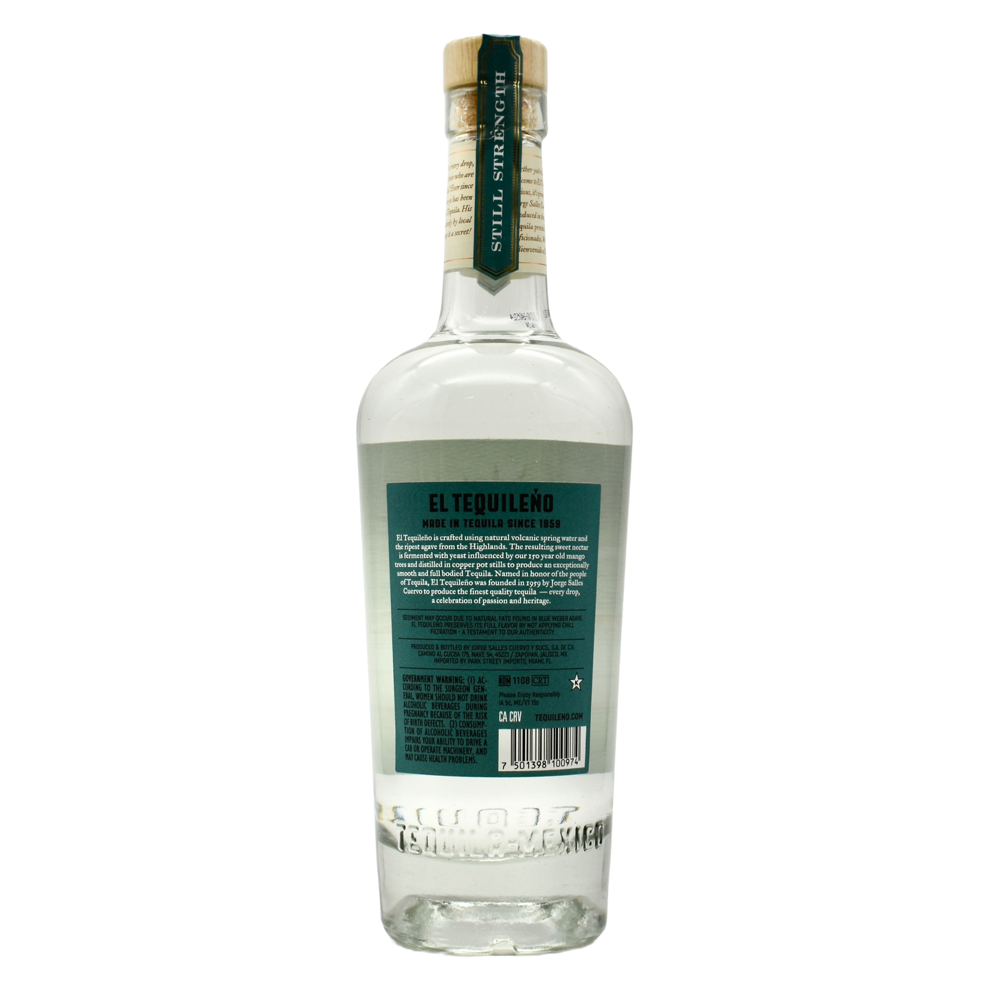 El Tequileno Tequila Still Strength 750ml