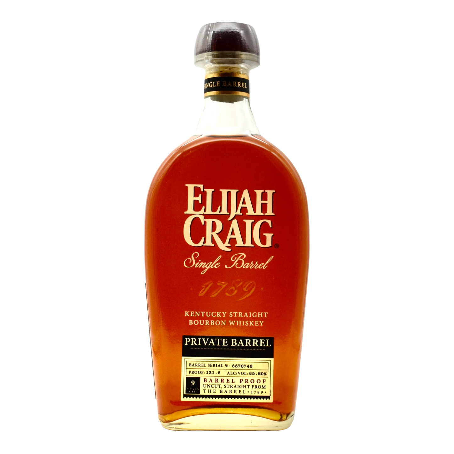 Elijah Craig 9 Year Barrel Proof Single Barrel Bourbon 131.6 Proof 750ml