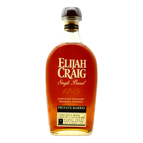 Elijah Craig 9 Year Barrel Proof Single Barrel Bourbon 131.6 Proof 750ml