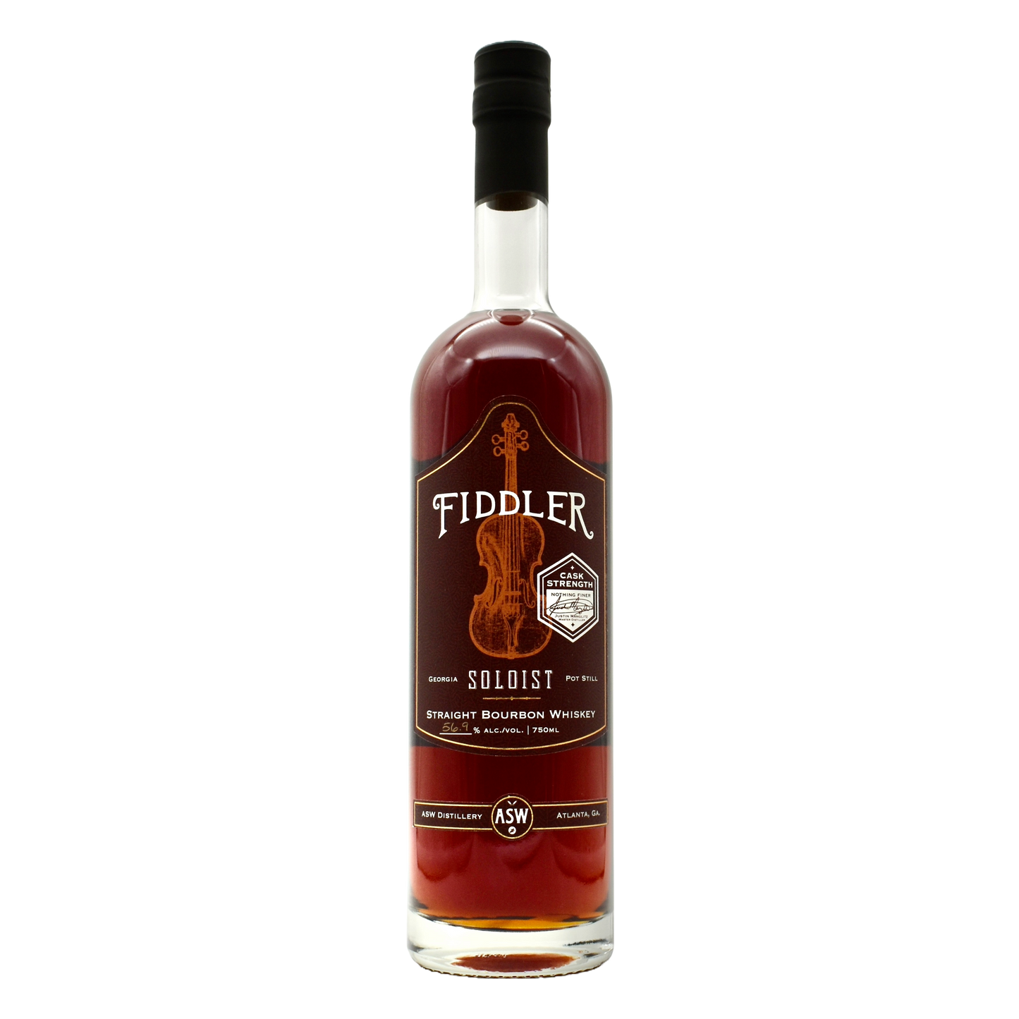 ASW Distillery Fiddler Soloist Cask Strength Bourbon 750ml