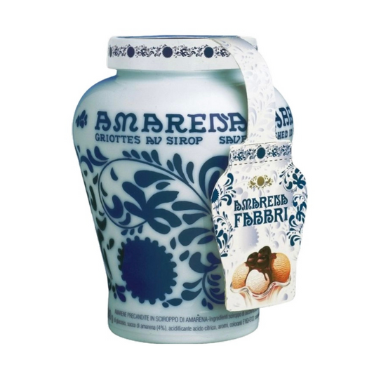 Fabbri Amarena Cherries Opaline Ceramic Vase 21Oz