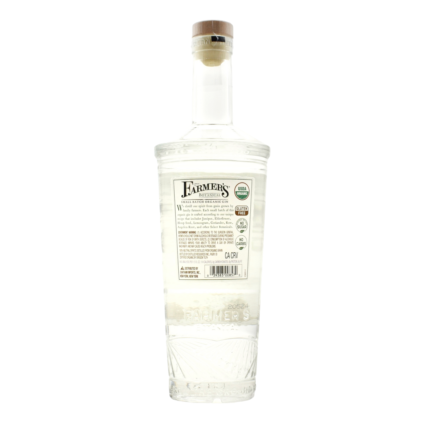 Farmer's Organic Gin 750ml