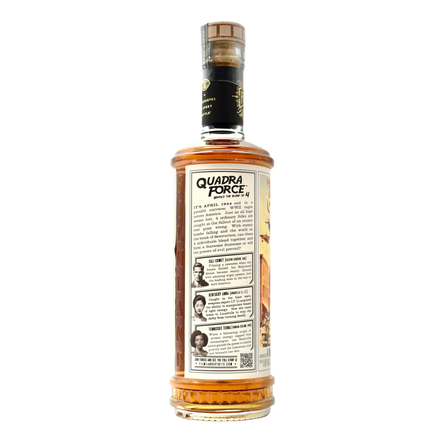 Filmland Spirits Quadraforce Bourbon Mr Mysteron 750ml
