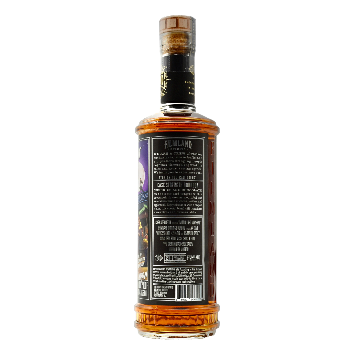 Filmland Spirits "Moonlight Mayhem Extended Cut" Cask Strenght Bourbon 750ml