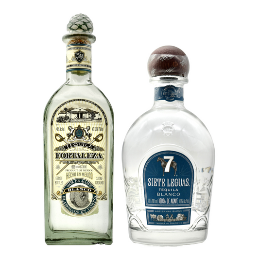 Fortaleza Tequila Blanco & Siete Leguas Blanco Combo (2 bottles)