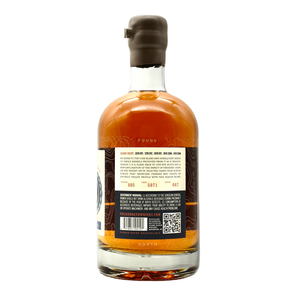 Found North Cask Strength 10 Year Rye Whisky Single Barrel Season 5 750ml - Selected by Unwind