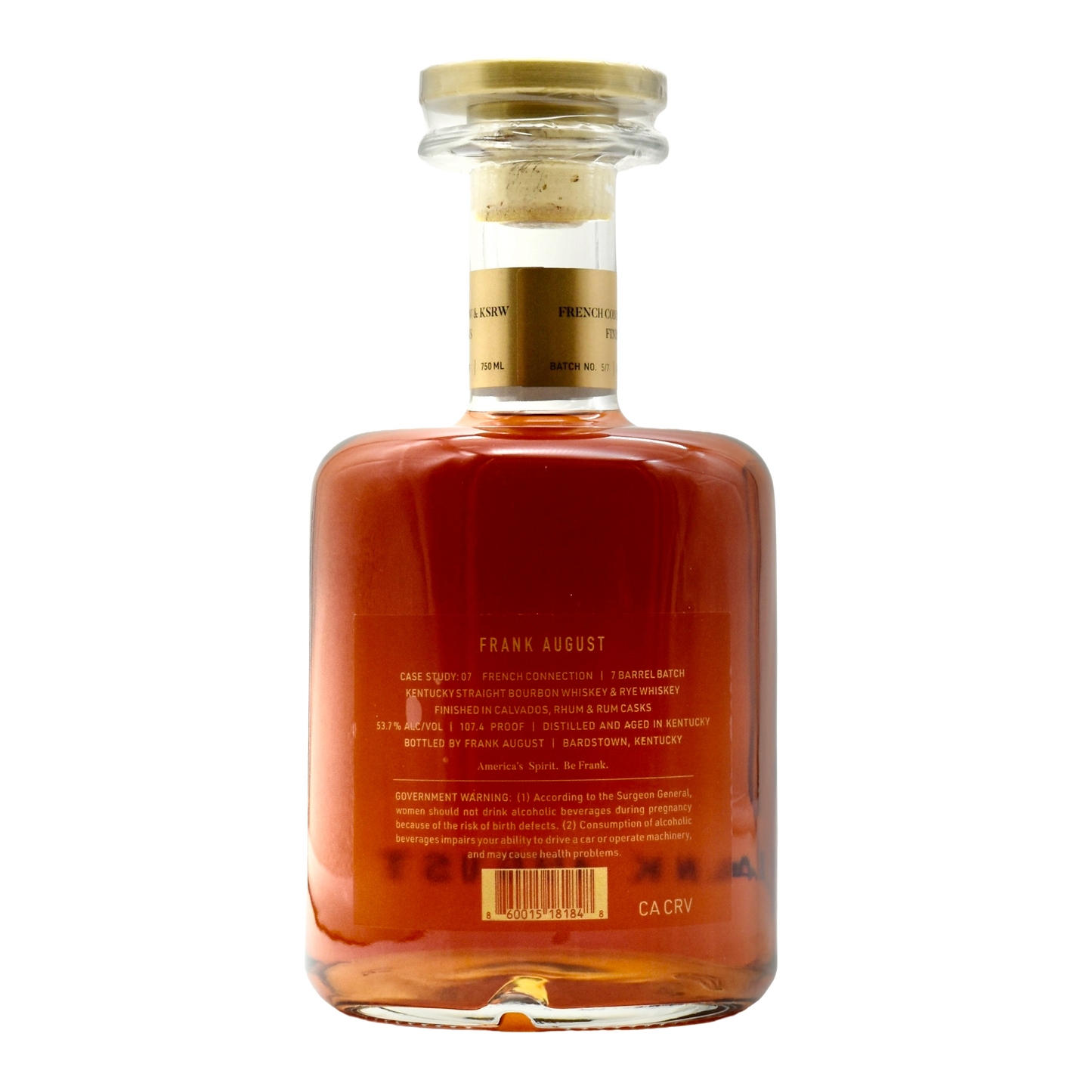 Frank August Case Study: 07 French Connection Whiskey 750ml