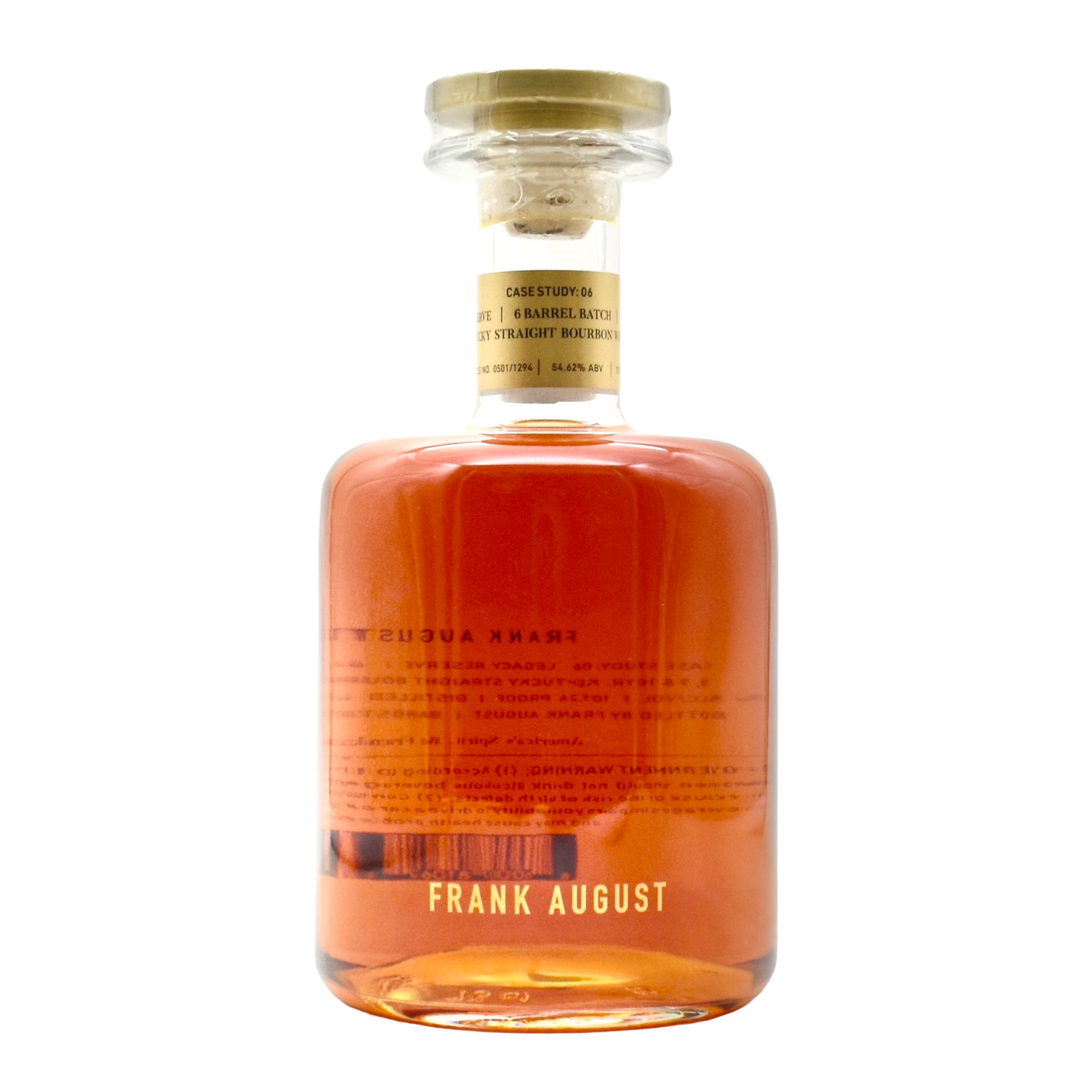 Frank August Legacy Reserve Bourbon Case Study: 06 750ml