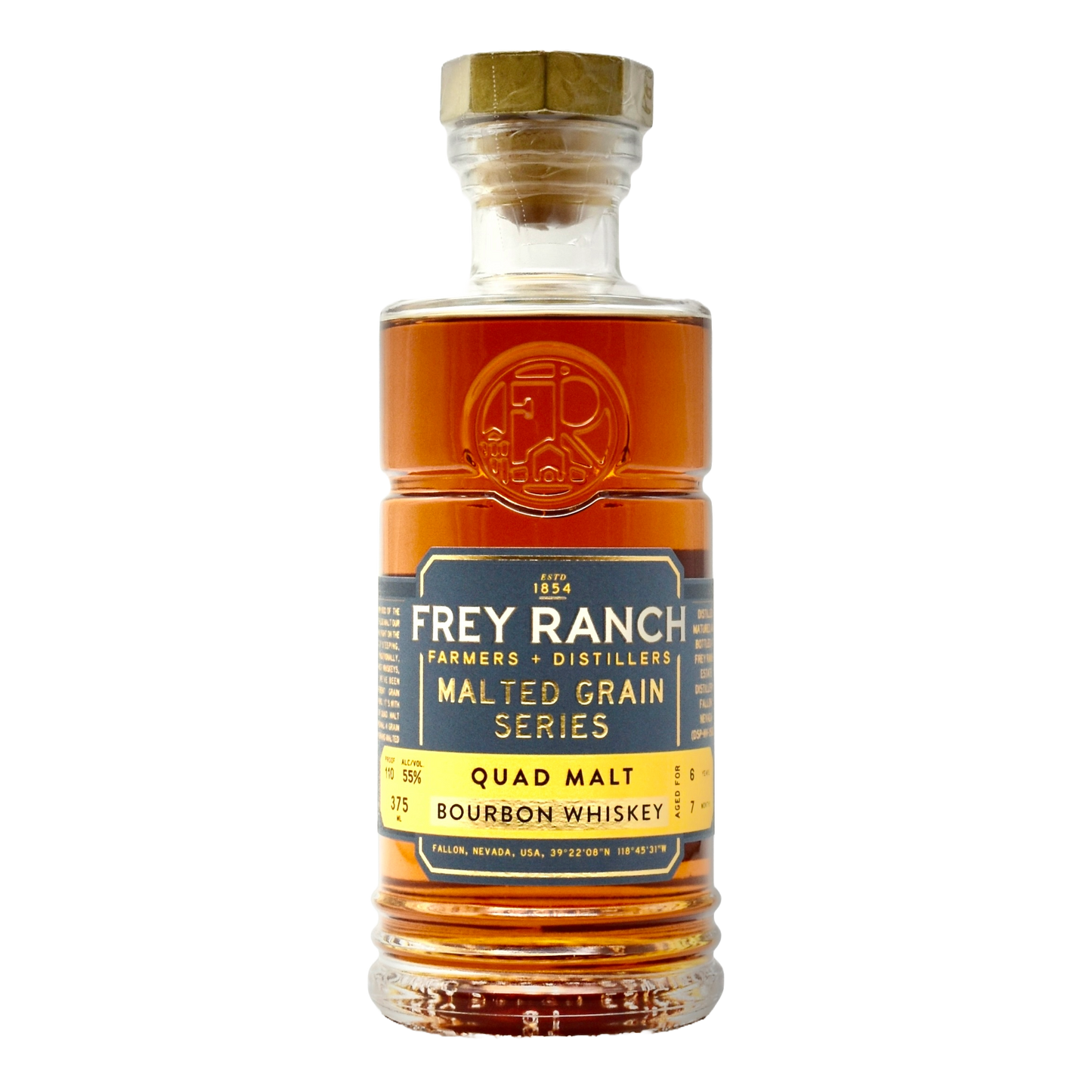 Frey Ranch Quad Malt Bourbon 110pf 375ml