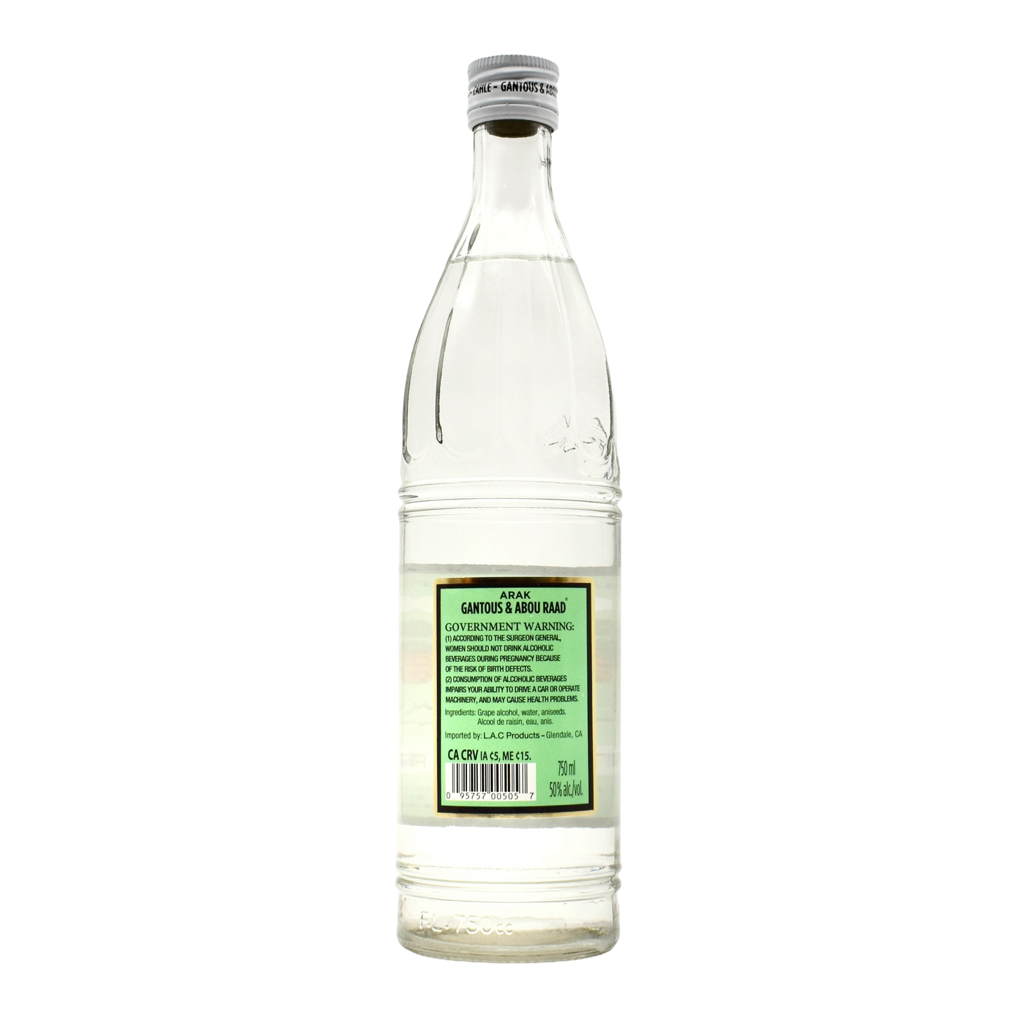 Gantous & Abou Raad Arak 750ml | Traditional Lebanese Anise Spirit
