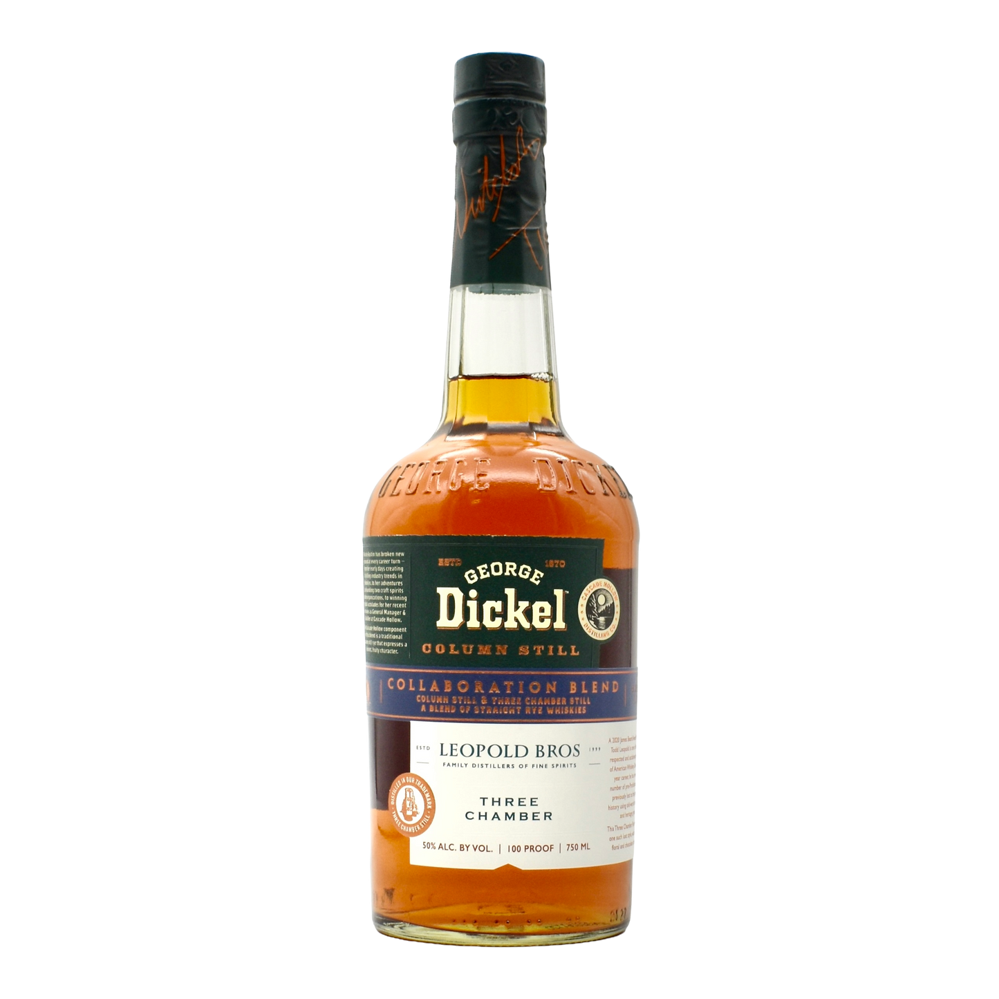 George Dickel Rye Whiskey x Leopold Bros Three Chamber 750ml