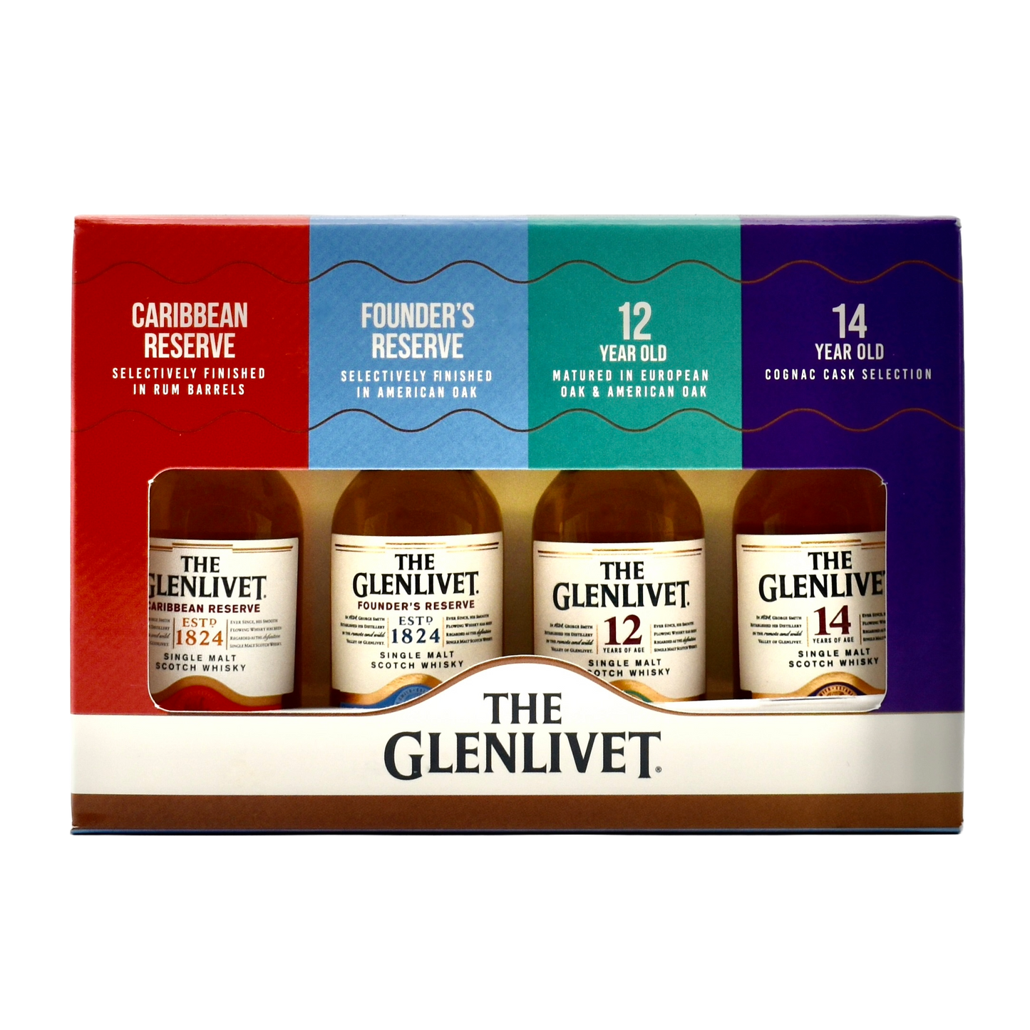 Glenlivet Caribbean Scotch Whiskey Gift Pack (4x50ml)