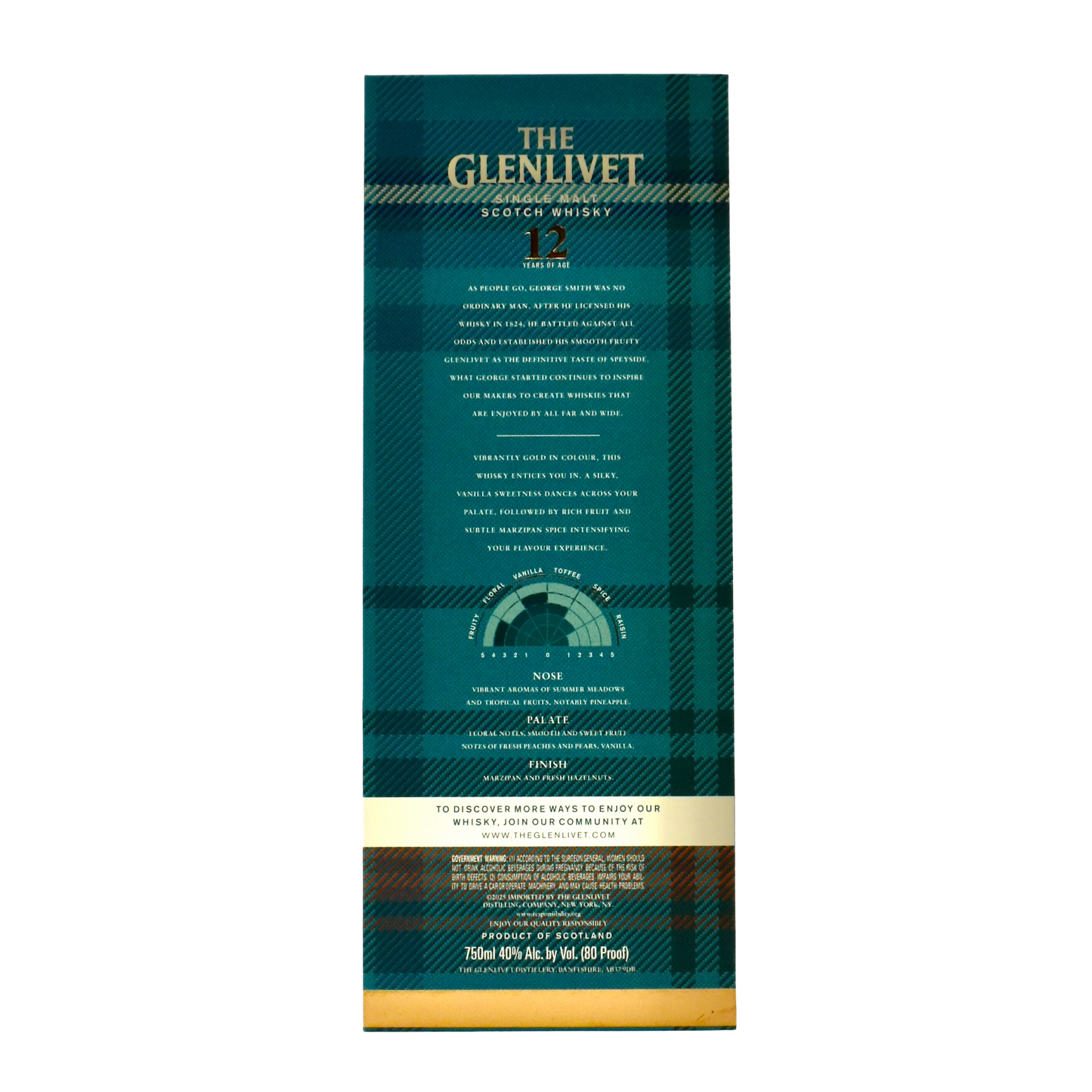 Glenlivet Scotch Whiskey 12 Year Limited Edition Box 750ml