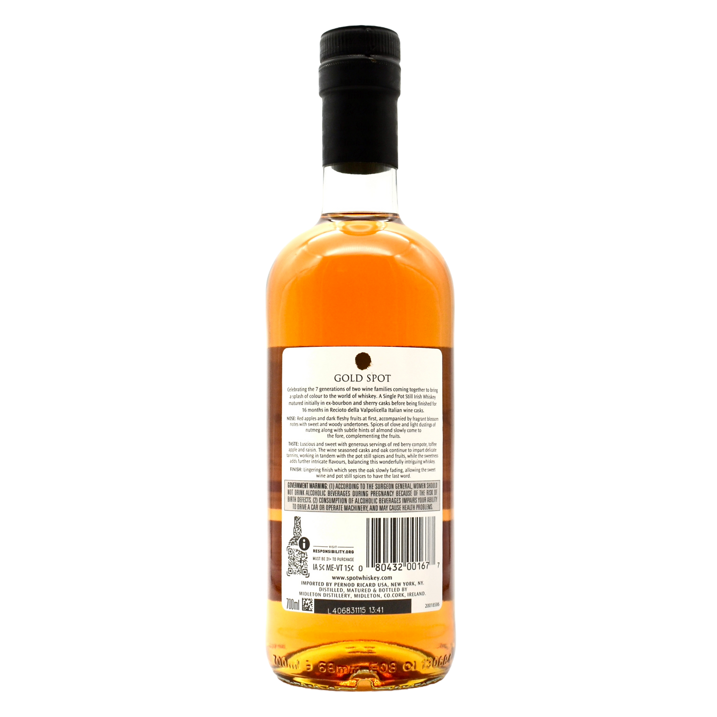 Gold Spot Irish Whiskey 13 Year 700ml