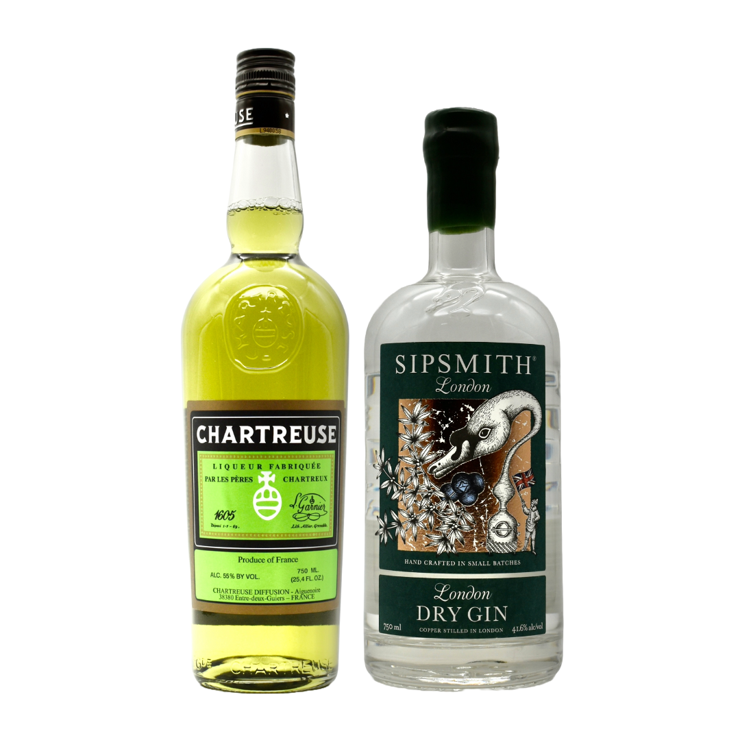 Green Chartreuse Liqueur & Sipsmith Gin (2x750ml) [Limited Combo]