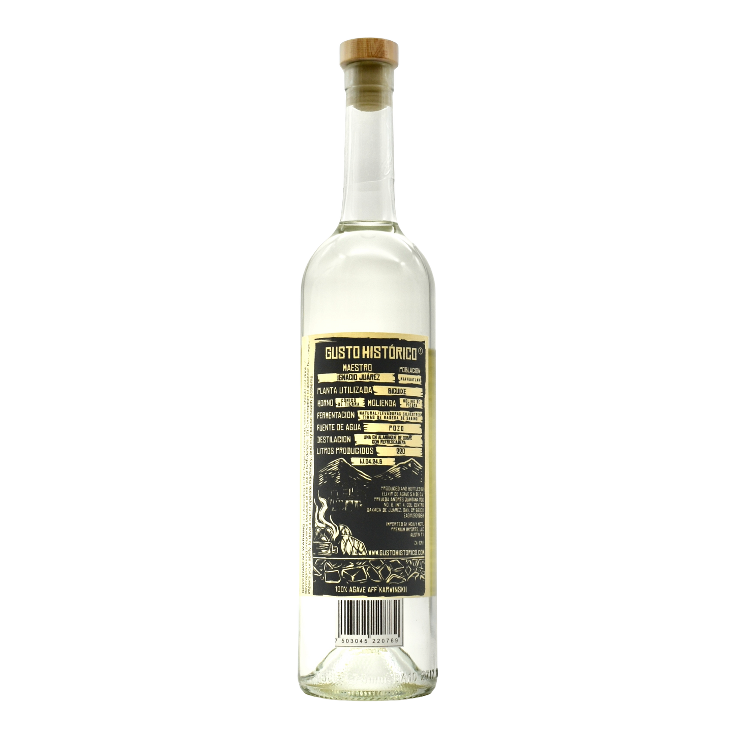Gusto Historico Bicuixe Ignacio Juarez 750ml