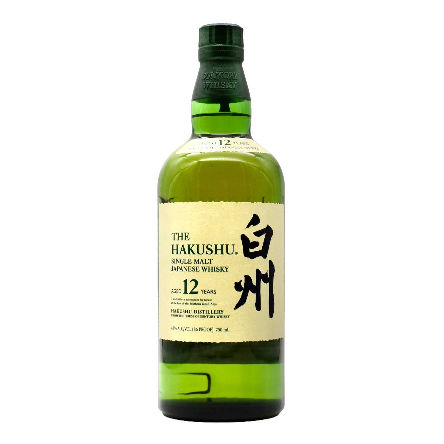 Hakushu 12yr Japanese Whiskey 750ml