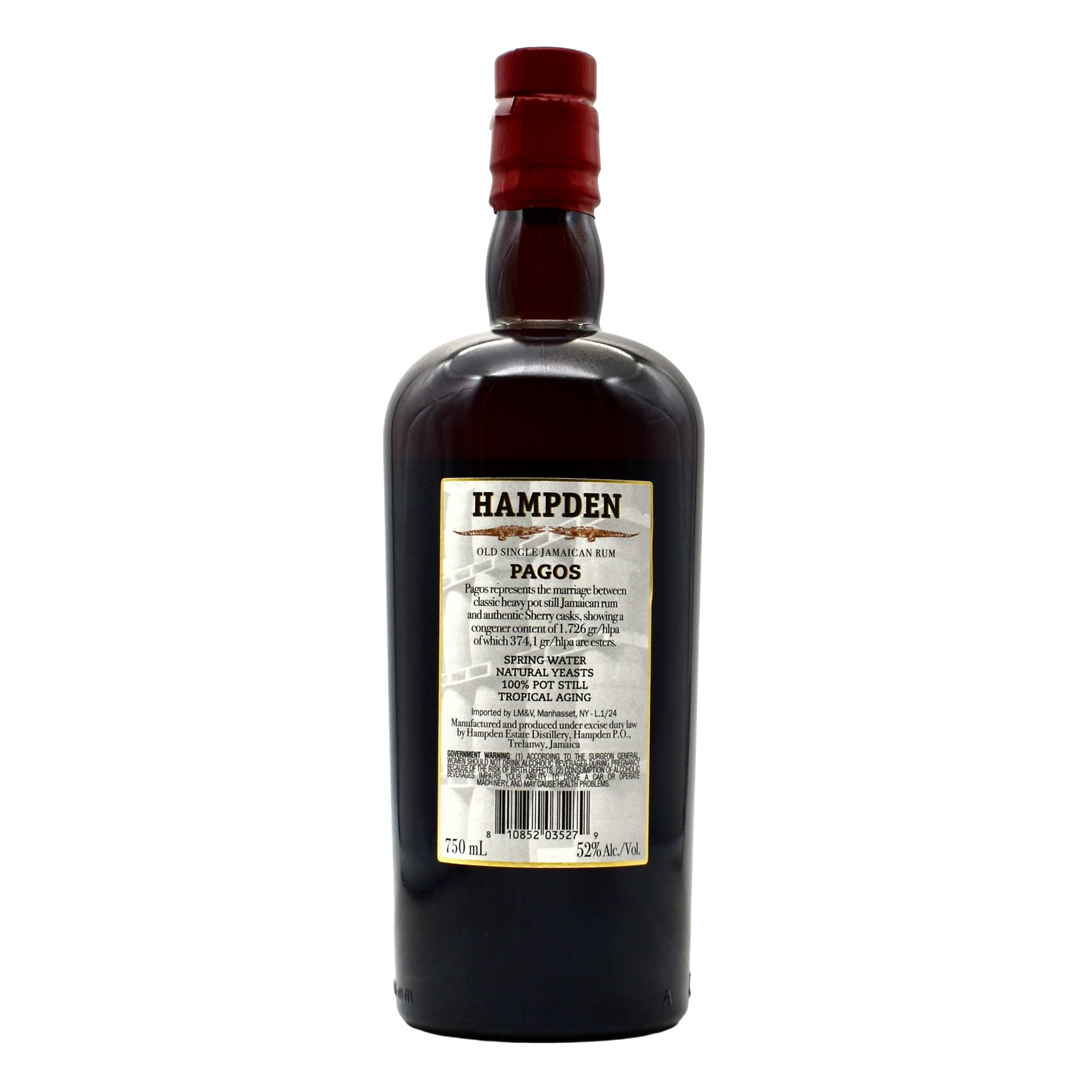 Hampden Estate Pagos Rum 750ml