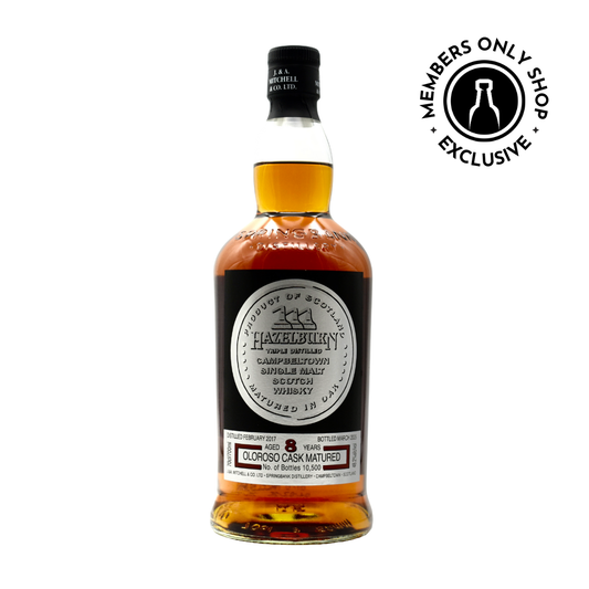 Hazelburn 8 Year Scotch Whiskey Oloroso 700ml [MEMBERS ONLY]