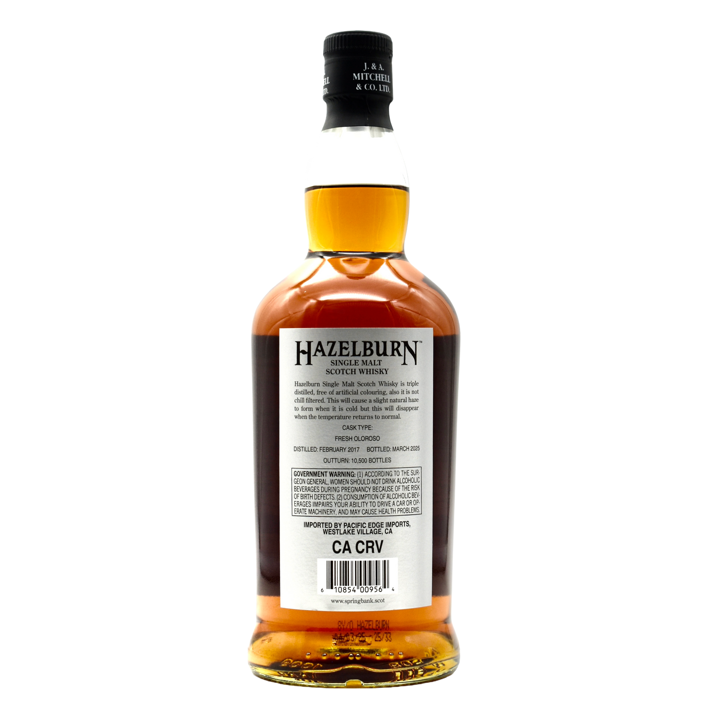 Hazelburn 8 Year Scotch Whiskey Oloroso 700ml [MEMBERS ONLY]
