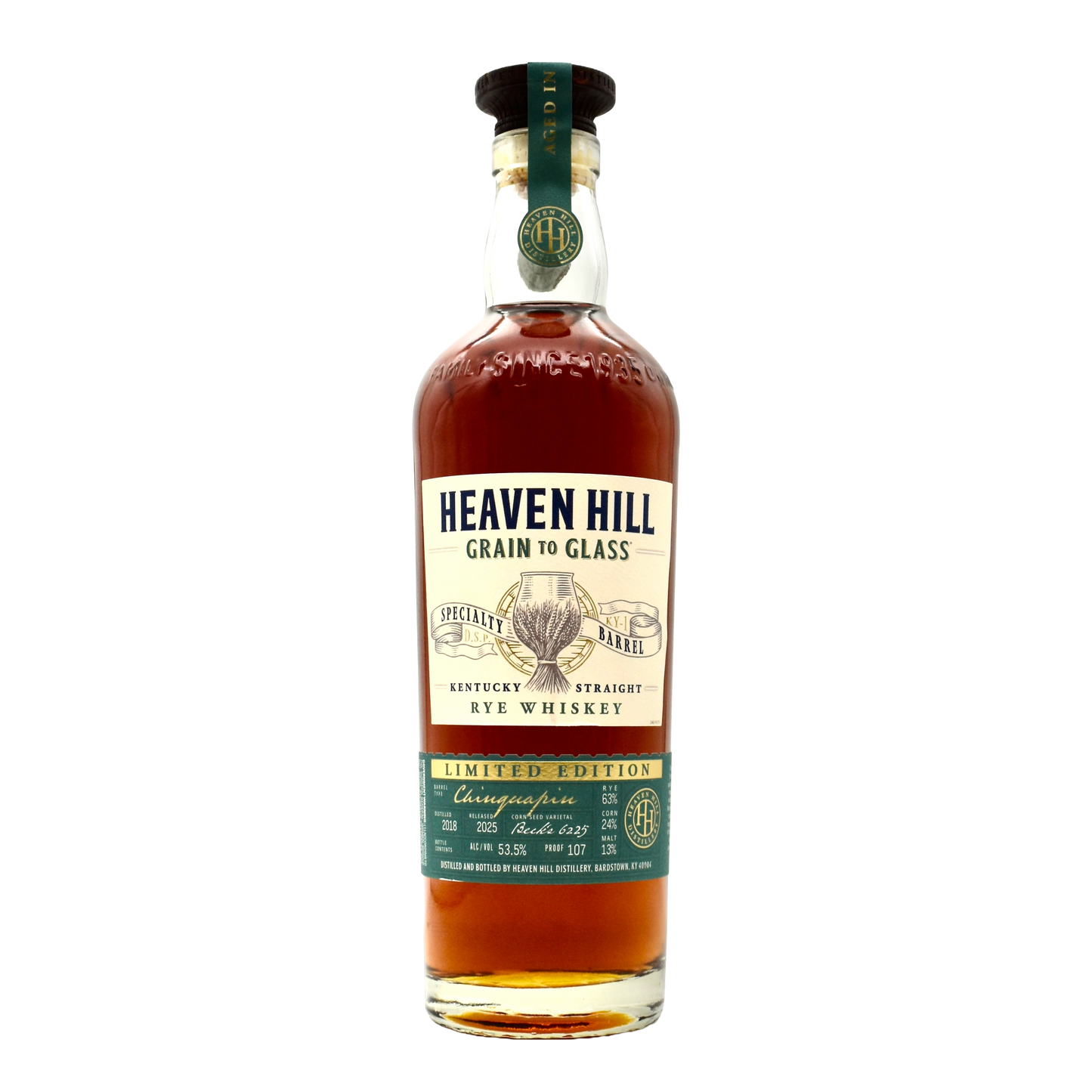 Heaven Hill Grain to Glass Rye Specialty Chiuquapin 700ml
