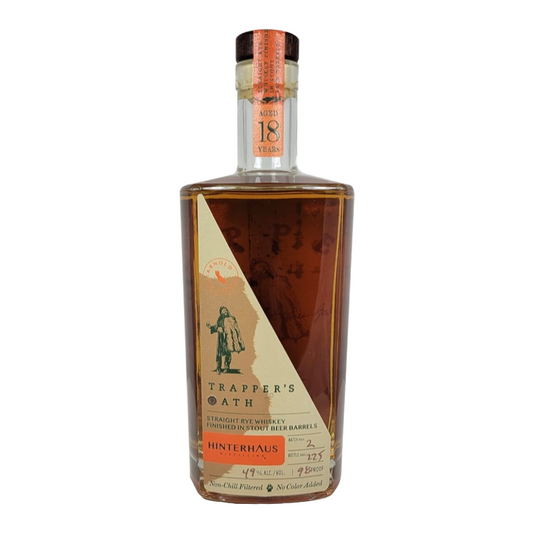 Hinterhaus Distilling Trapper's Extra Aged Rye Whiskey 750ml