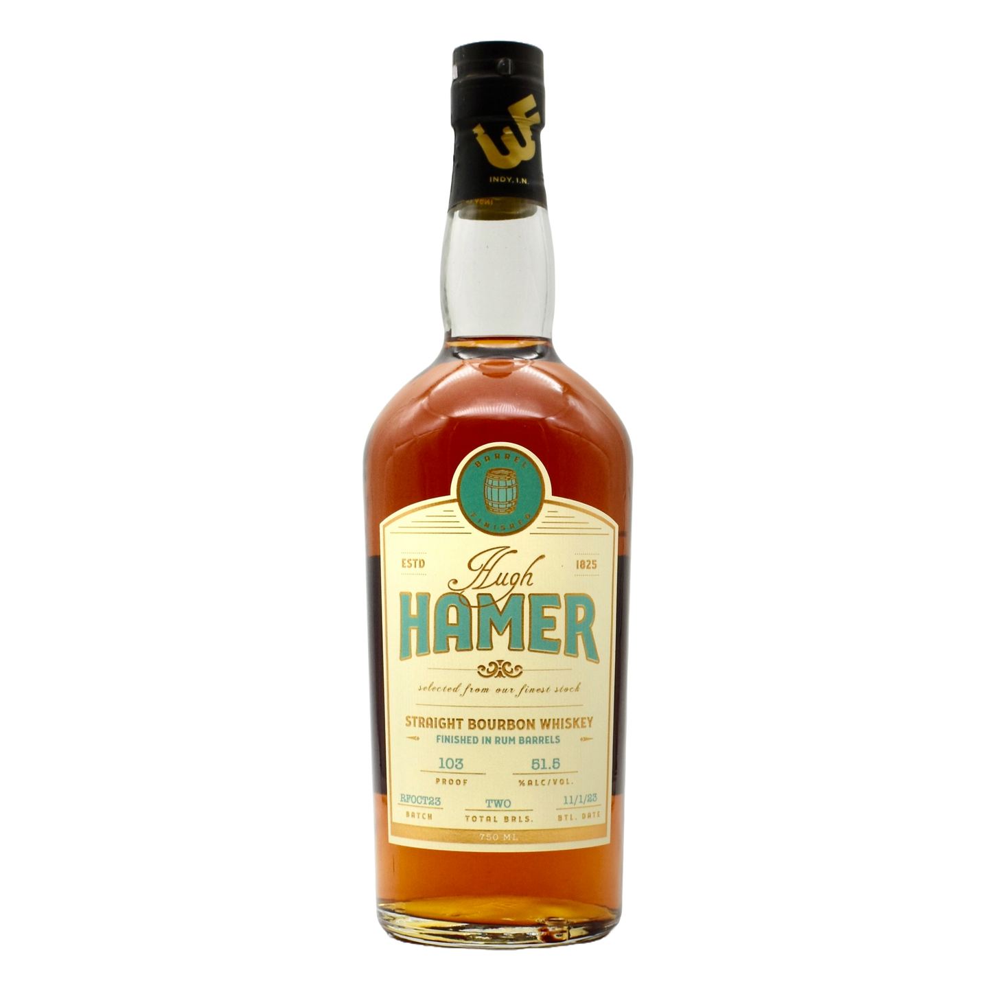 Hugh Hamer Rum Finish Bourbon 750ml