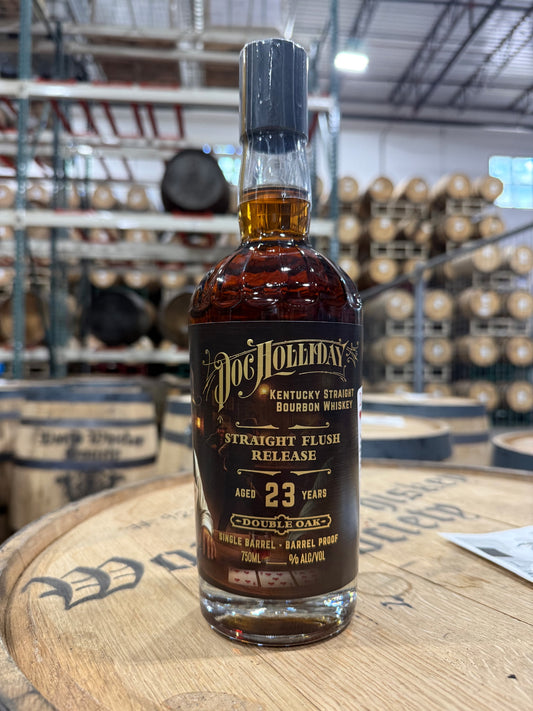 Doc Holliday 23 Year Kentucky Double Oaked Single Barrel Bourbon "Straight Flush" 750ml