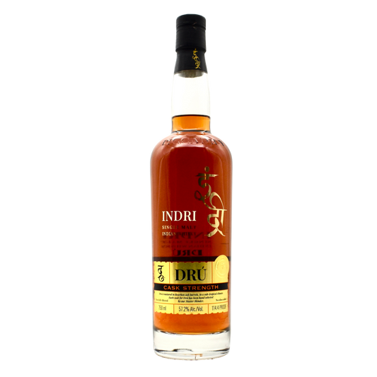 Indri DRU Cask Strength Single Malt Indian Whiskey 750ml