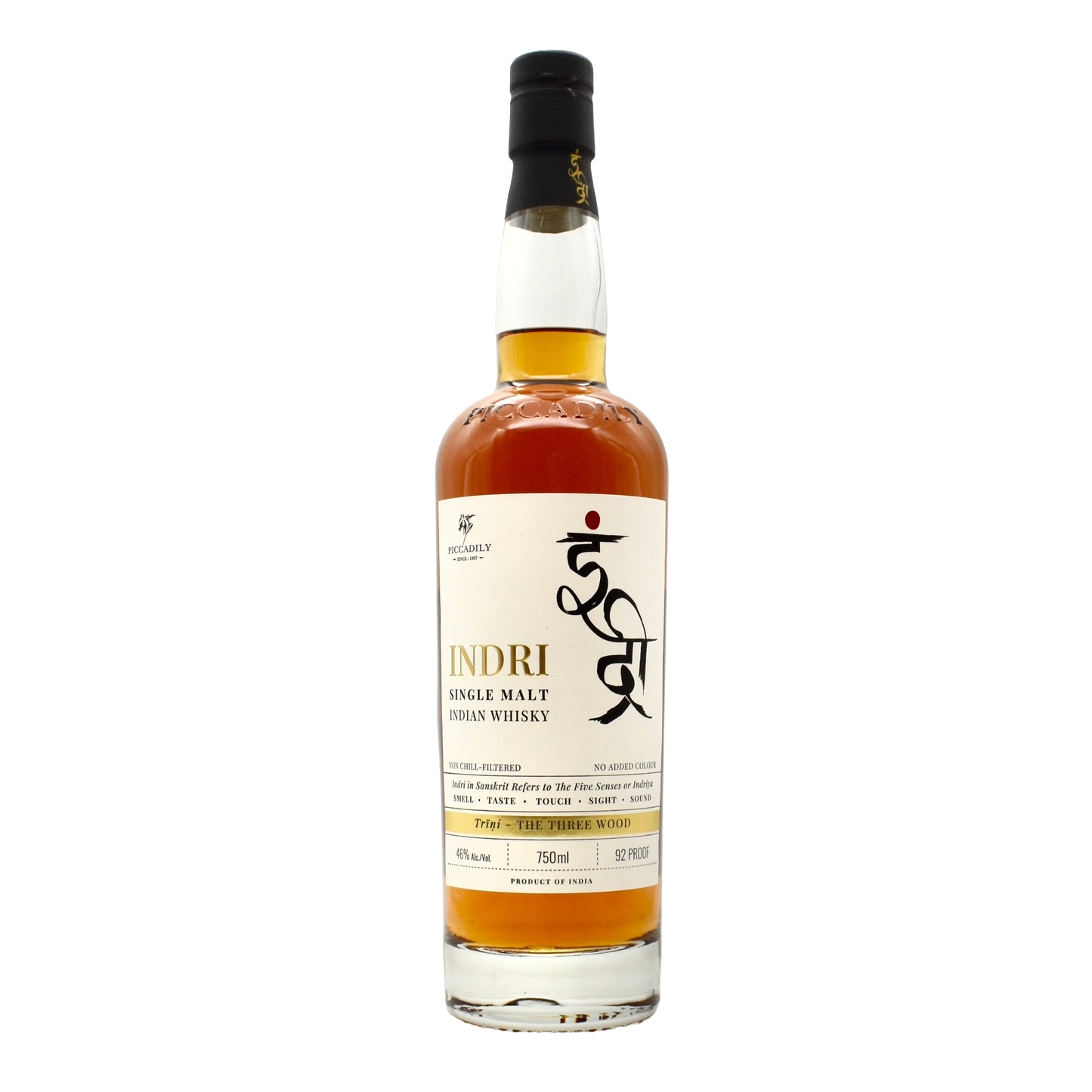 Indri Single Malt Indian Whiskey 750ml