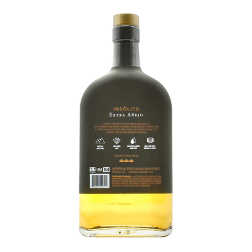 Insolito Tequila Extra Anejo 750ml