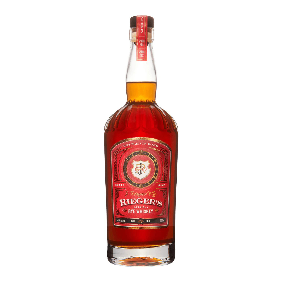 J. Rieger 6 Years Old Bottled In Bond Straight Rye Whiskey 750ml