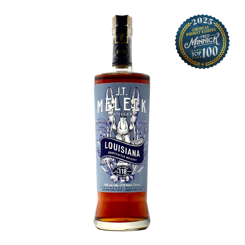 JT Meleck Louisiana High Proof Whiskey