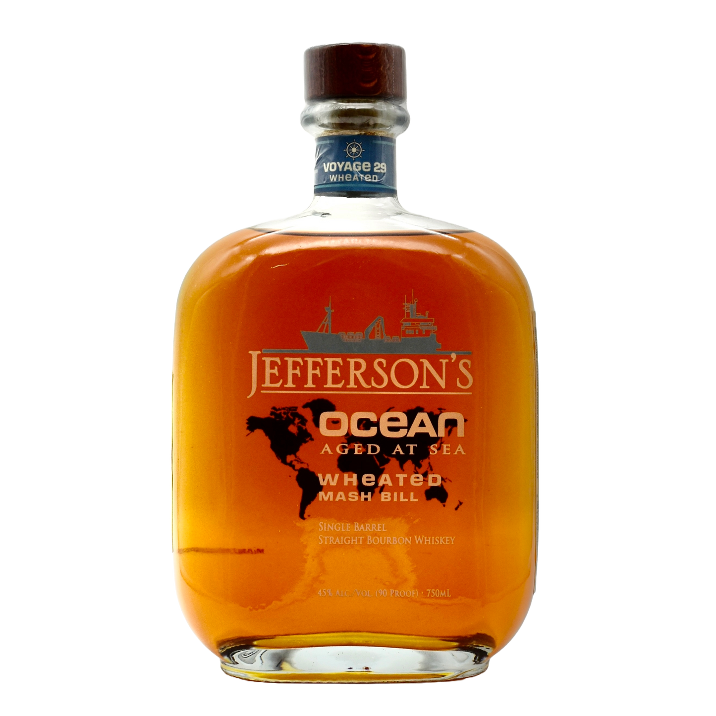 Jefferson's Straight Bourbon Ocean Aged At Sea Wheated Single Barrel 750ml