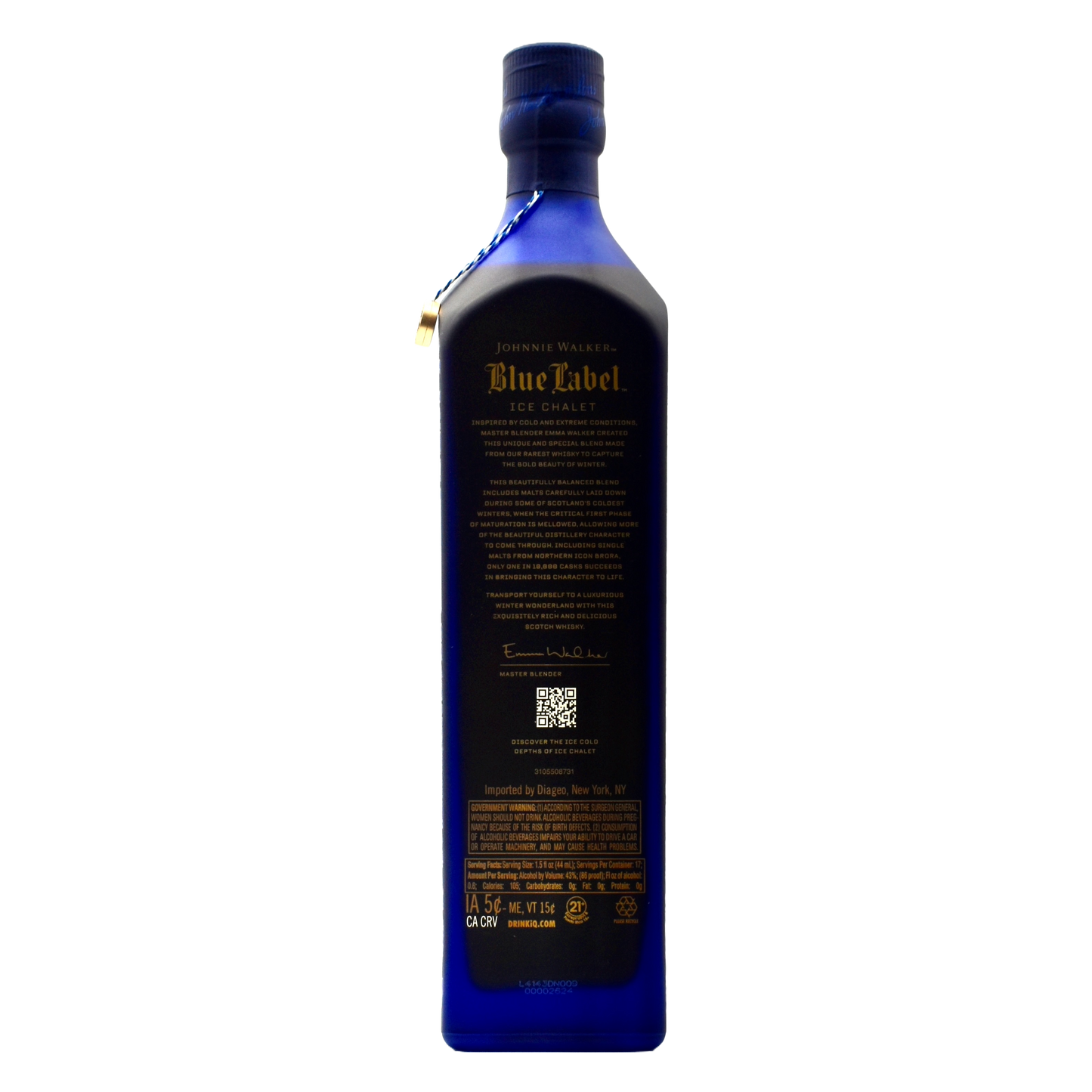 Johnnie Walker Blue Ice Chalet Scotch Whiskey 750ml