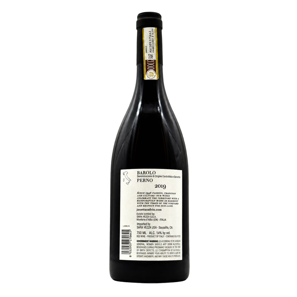 Josetta Saffirio Barolo Perno 2019
