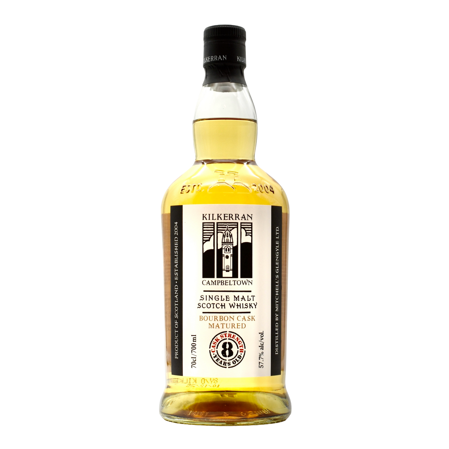 Kilkerran Single Malt Scotch Whisky Bourbon Cask 8 Year Cask Strength 700ml